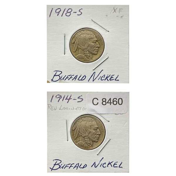 [2]1914-S & 1918-S Buffalo Nickel