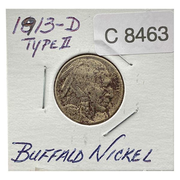 1913-D Type 2 Buffalo Nickel