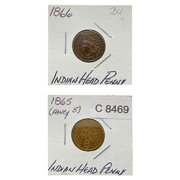 [2]1865 & 1866 Indian Head Cent