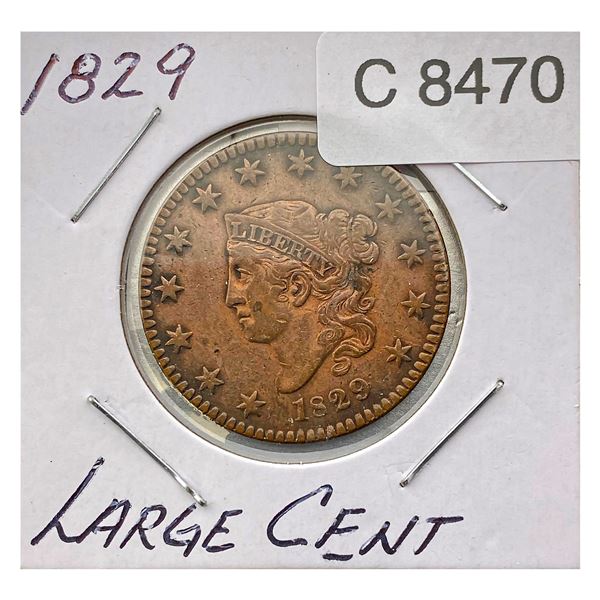 1829 Coronet Head Large Cent
