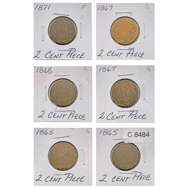 [6]1865-1871 Two Cent Piece