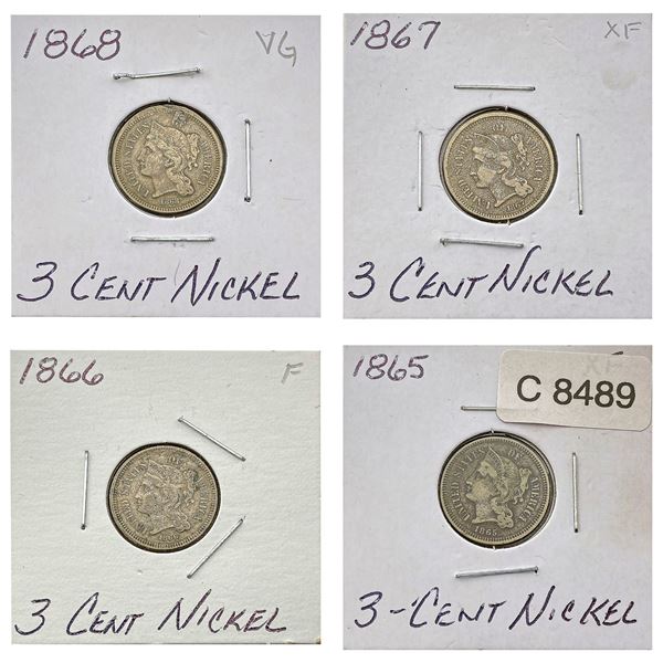 [4]1865-1868 Nickel Three Cent