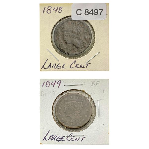 [2]1848-1849 Braided Hair Large Cent