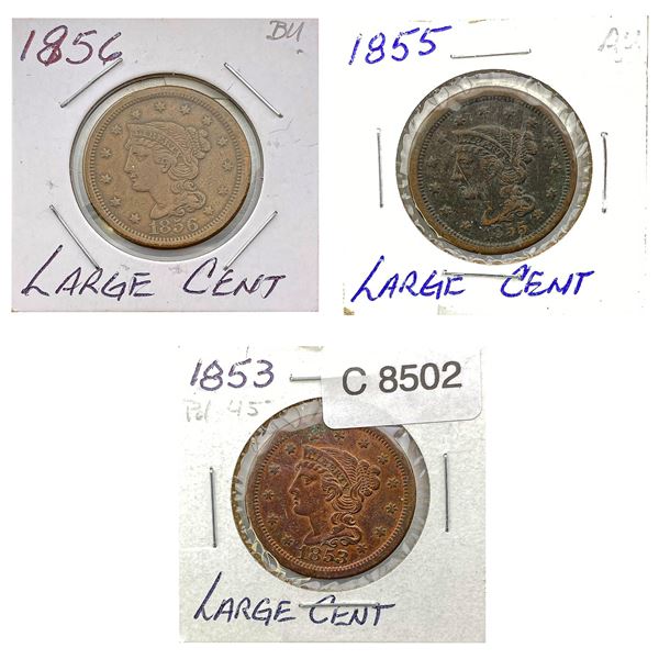 [3]1853-1856 Braided Hair Large Cent