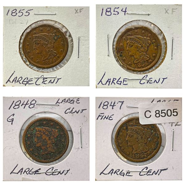 [4]1847-1855 Braided Hair Large Cent