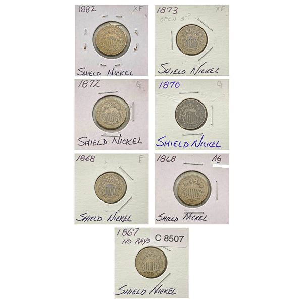 [7]1867-1882 Shield Nickel