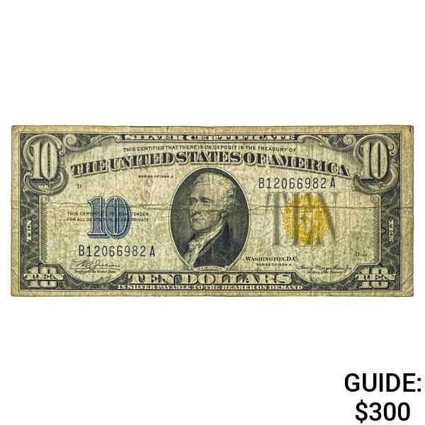 1934A $10 Silver Certificate