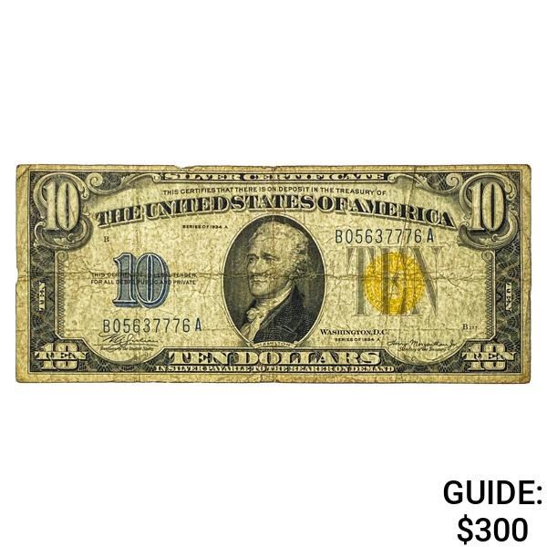 1934A $10 Silver Certificate
