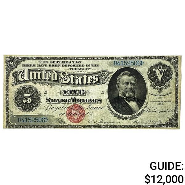 1886 $5 Silver Certificate