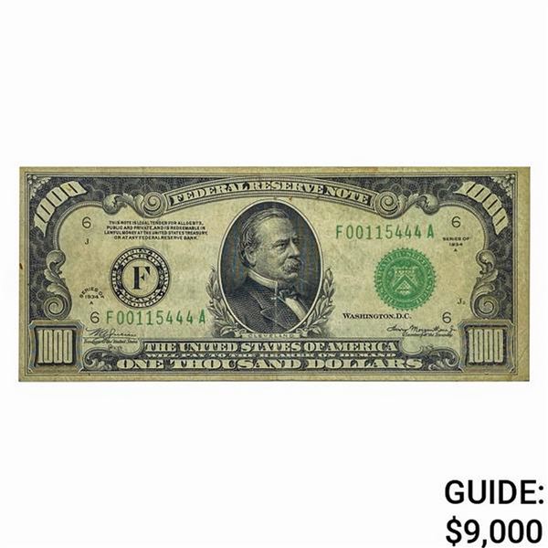 1934-A $1000 FRN Bank of Atlanta, GA