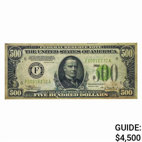 1934 $500 FRN Bank of Atlanta, GA