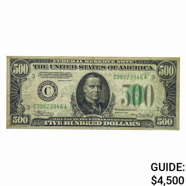 1934 $500 FRN Bank of Philadelphia, PA