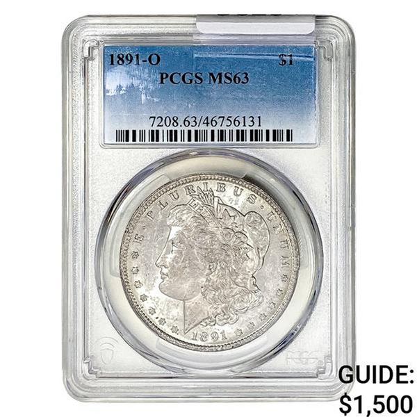 1891-O Morgan Silver Dollar PCGS MS63