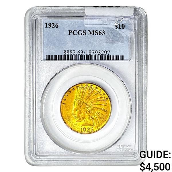 1926 $10 Gold Eagle PCGS MS63