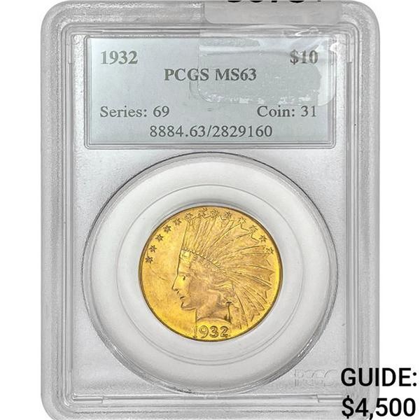 1932 $10 Gold Eagle PCGS MS63