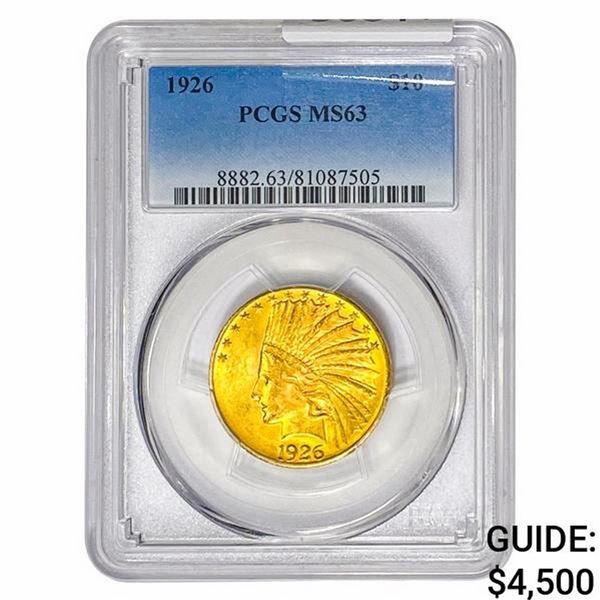 1926 $10 Gold Eagle PCGS MS63