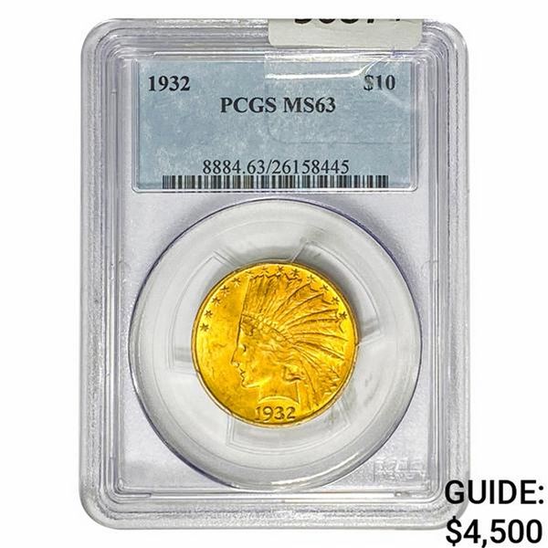 1932 $10 Gold Eagle PCGS MS63