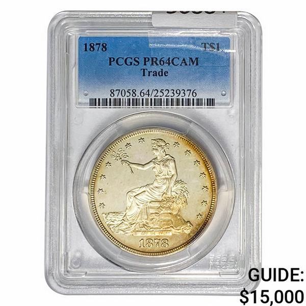 1878 Silver Trade Dollar PCGS PR64 DCAM