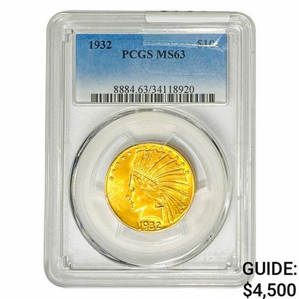 1932 $10 Gold Eagle PCGS MS63
