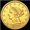 Image 1 : 1873 $2.50 Gold Quarter Eagle UNCIRCULATED