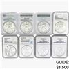 Image 1 : [8] 1998-2019 Silver Eagle NGC/PCGS MS69