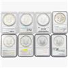 Image 2 : [8] 1998-2019 Silver Eagle NGC/PCGS MS69