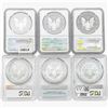 Image 2 : [6] 2011-2019 Silver Eagle NGC/PCGS PF70