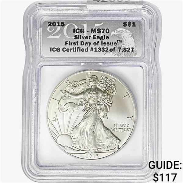 2015 Silver Eagle ICG MS70 FDI