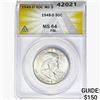 Image 1 : 1948-D Franklin Half Dollar ANACS MS64 FBL