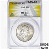 Image 1 : 1949 Franklin Half Dollar ANACS MS64 FBL
