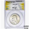 Image 1 : 1952 Franklin Half Dollar ANACS MS63 FBL