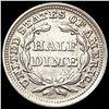 Image 2 : 1853 Arrows Seated Liberty Half Dime CLOSELY UNCIR