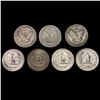 Image 2 : [7] Varied US SilveQuarters (1928, 1929-D, 1930, 1