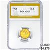 Image 1 : 1906 $2.50 Gold Quarter Eagle PGA MS67