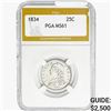 Image 1 : 1834 Capped Bust Quarter PGA MS61
