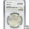 Image 1 : 1891-S Morgan Silver Dollar NGC MS64+