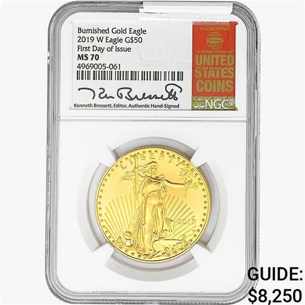 2019-W 1oz $50 AGE NGC MS70
