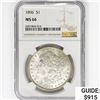 Image 1 : 1896 Morgan Silver Dollar NGC MS66