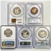 Image 2 : [5] SBA Silver Dollars PCGS,NGC PR,PF 1979-1999