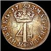 Image 2 : 1713 Gr. Britain Maundy 4 Pence NICELY CIRCULATED