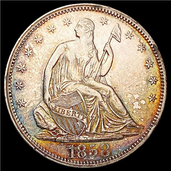 1858 Seated Liberty Half Dollar UNCIRCULATED