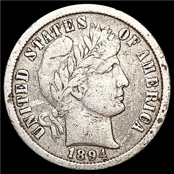 1894-O Barber Dime LIGHTLY CIRCULATED
