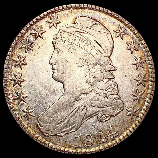 1824 Capped Bust Half Dollar CHOICE AU