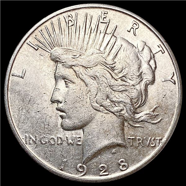 1928-S Silver Peace Dollar CLOSELY UNCIRCULATED