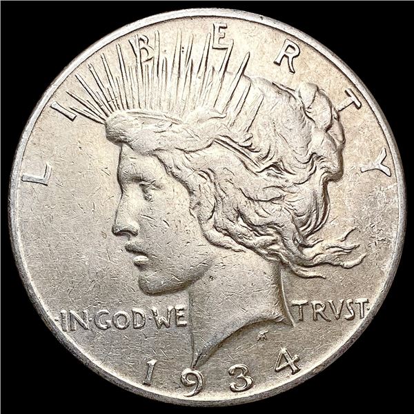 1934-S Silver Peace Dollar CLOSELY UNCIRCULATED