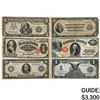 Image 1 : LOT OF 6 MIX LARGE SIZE CURRENCY NOTES 1891-1918