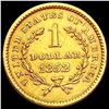 Image 2 : 1852 Rare Gold Dollar CHOICE AU