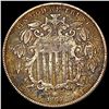 Image 1 : 1867 No Rays Shield Nickel NEARLY UNCIRCULATED