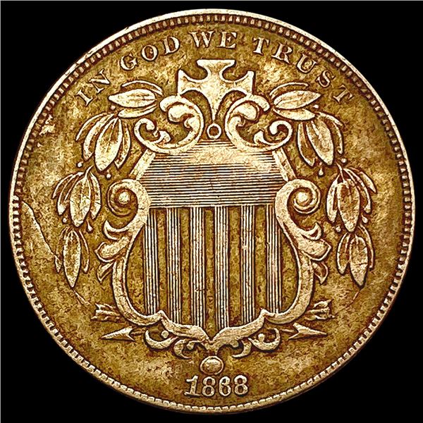 1868 Shield Nickel CLOSELY UNCIRCULATED