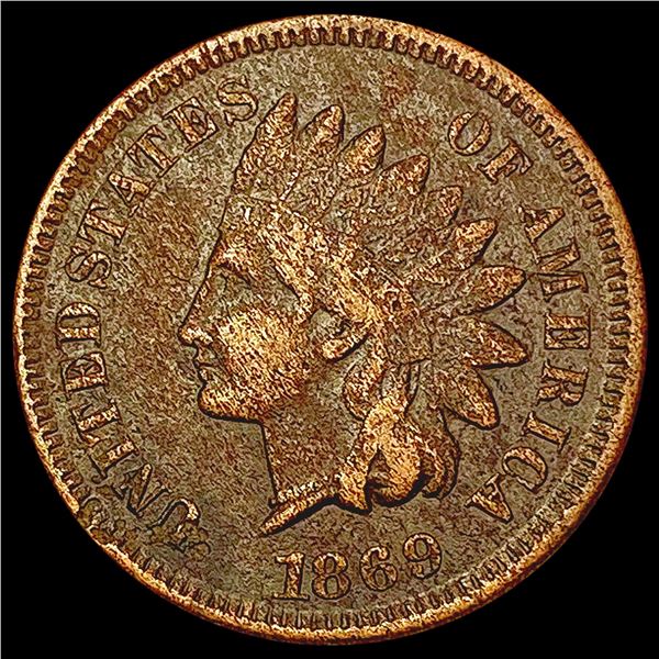 1869 Indian Head Cent NEARLY UNCIRCULATED
